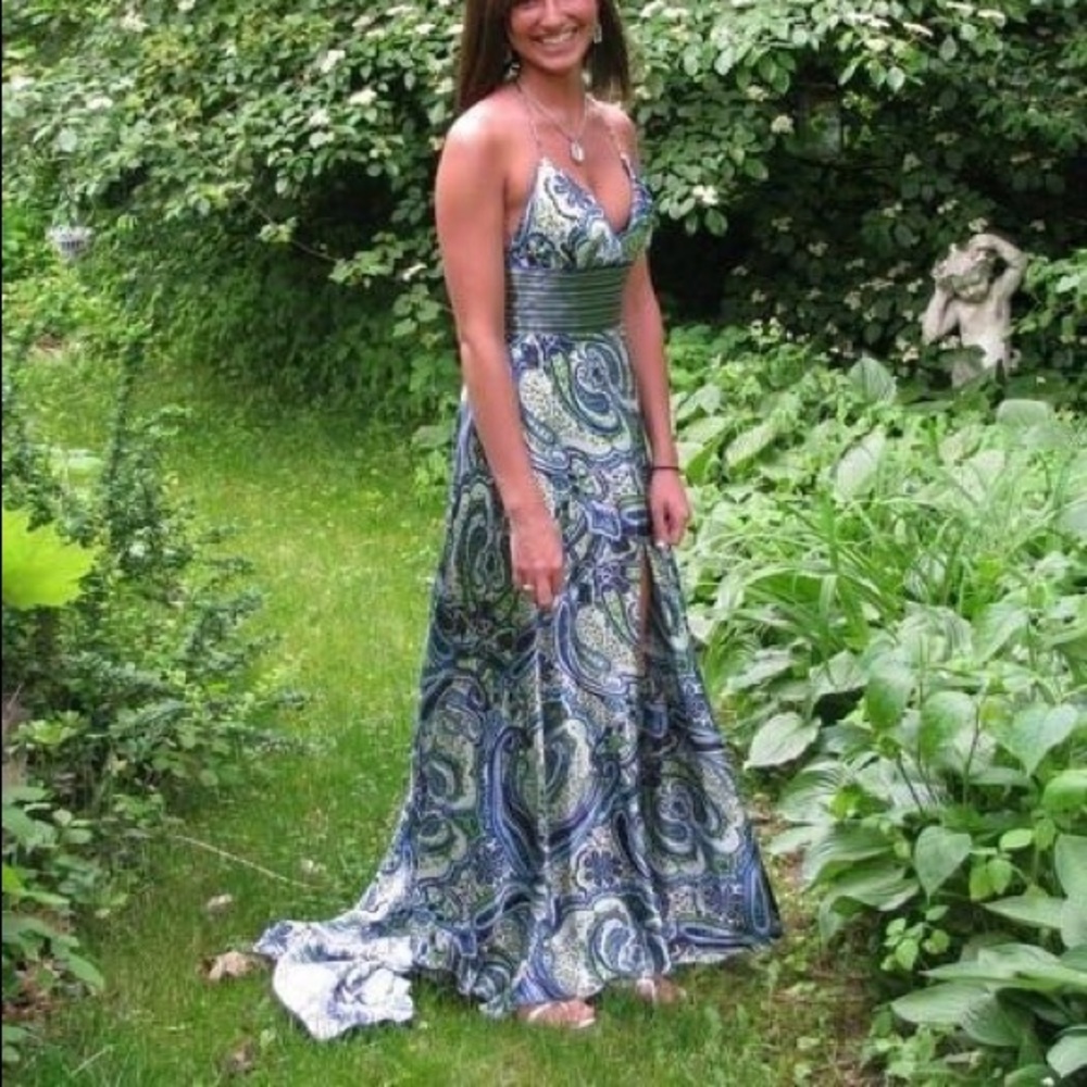Jovani paisley dress